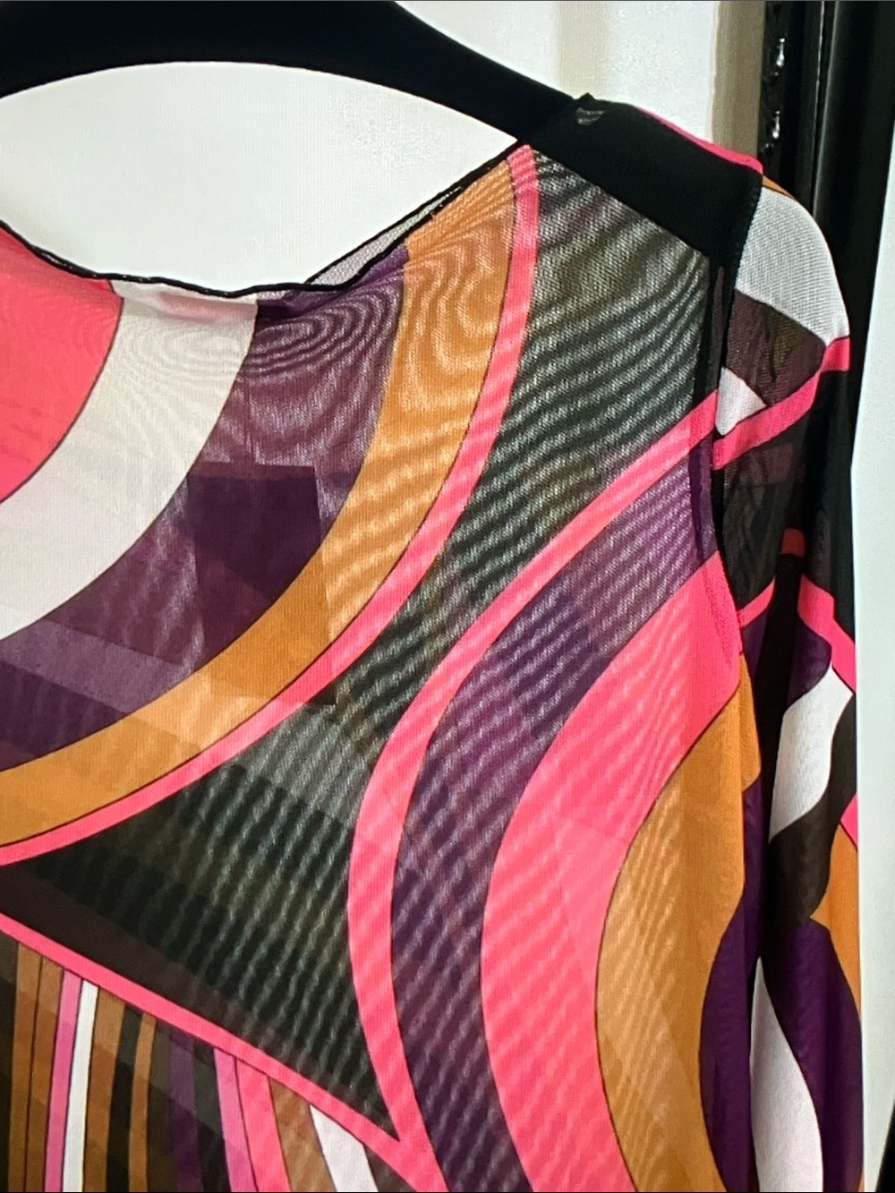 Emilio Pucci Multicolor Geometric Print Maxi Dress - Picture 3 of 8